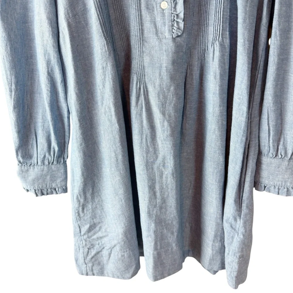 Trovata Birds of Paradis EVE SHIFT DRESS Vintage‎ Indigo $328 Sz Xs
